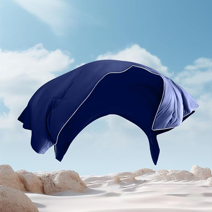 BlueCool™ Cooling Comforter-Navy Blue