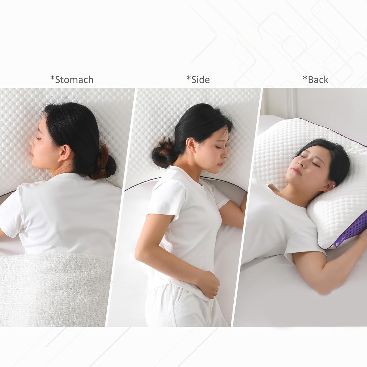 Crescent Design Adjustable Shredded Memory Foam Curve Pillow