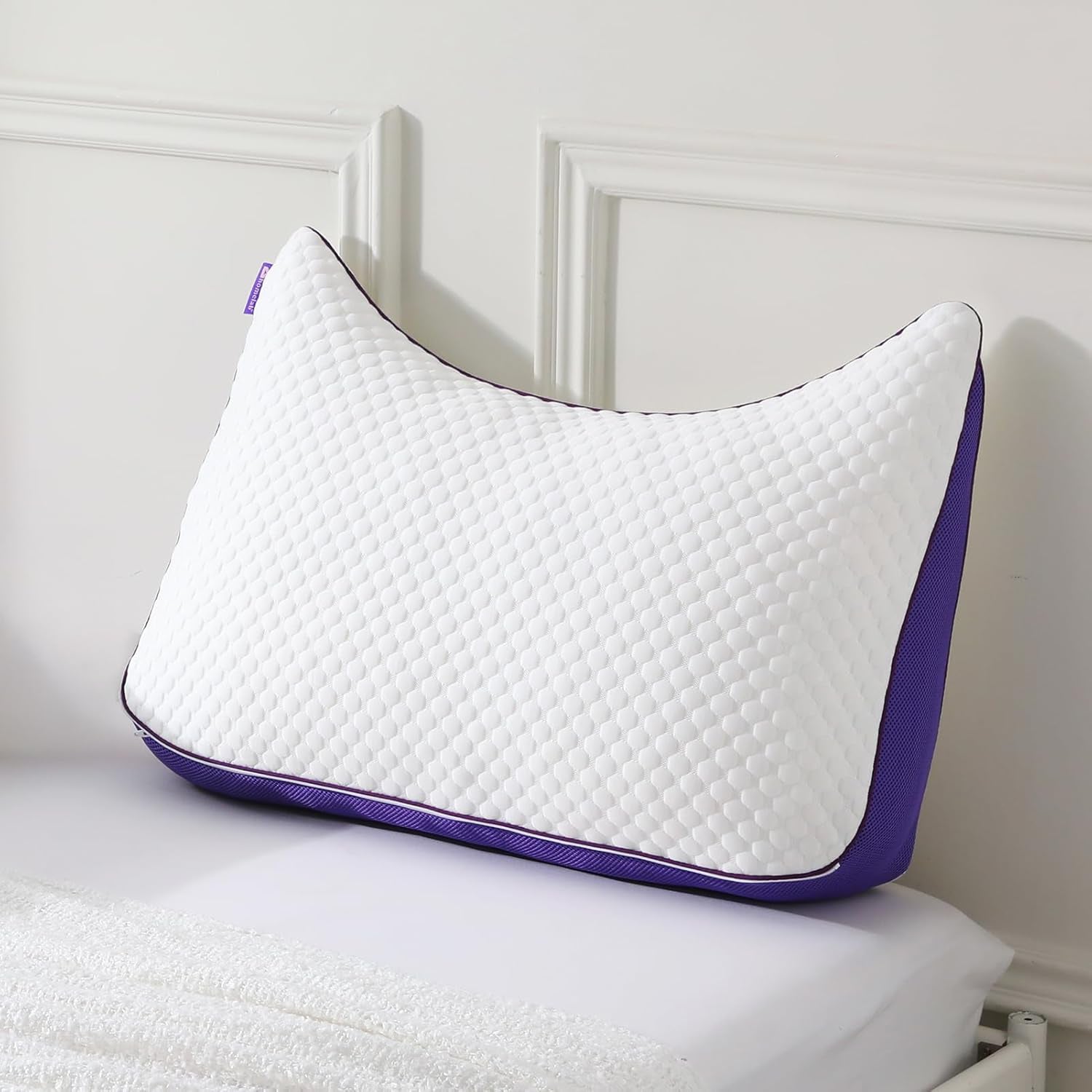 Crescent Design Adjustable Shredded Memory Foam Curve Pillow