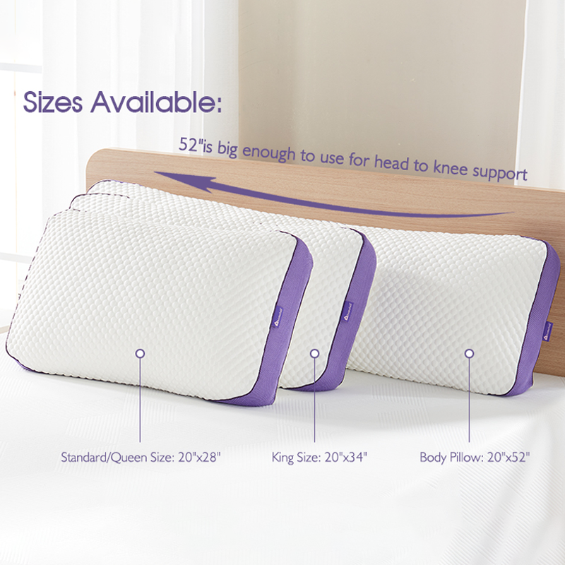 Crescent Design Adjustable Shredded Memory Foam Curve Pillow