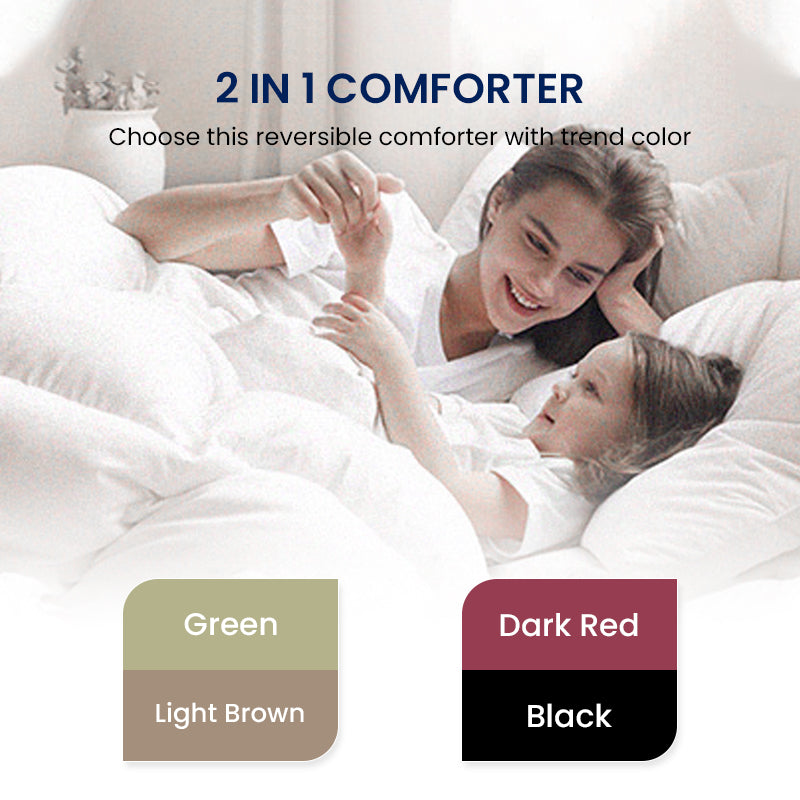 Down Alternative Comforter Set,All Season Warm and lightweight, Extra Softness Pre-Washed Microfiber Bed Set