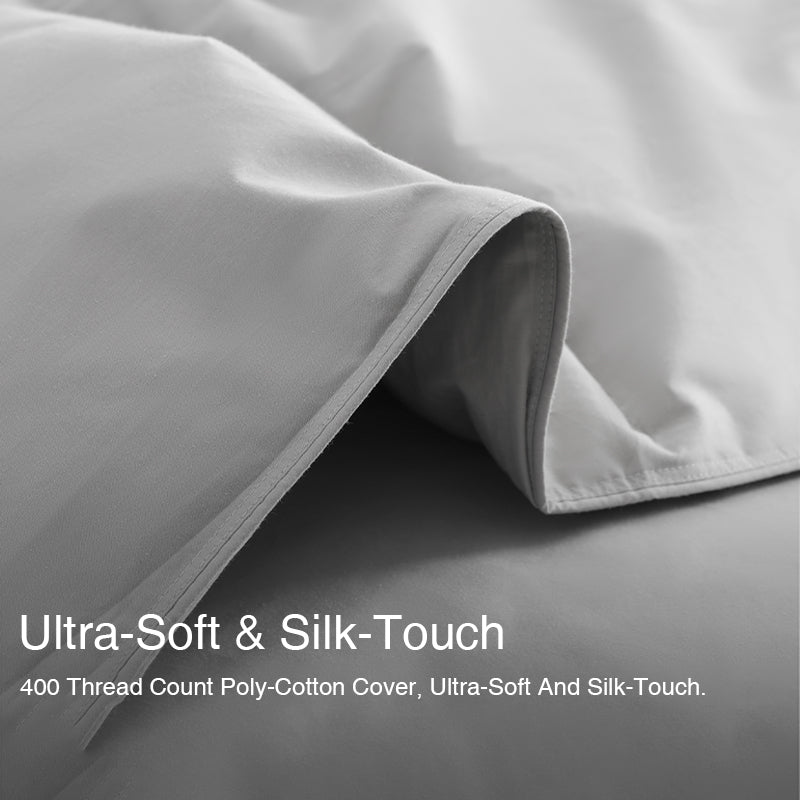 Sky-Classic Organic Goose Feather Down Comforter All-Season and Winter-weight Feather & Down Duvet Insert