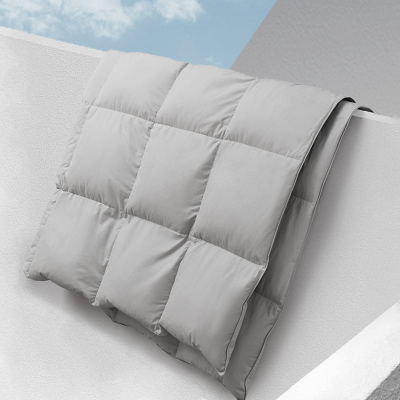 Sky-Classic Organic Goose Feather Down Comforter All-Season and Winter-weight Feather & Down Duvet Insert